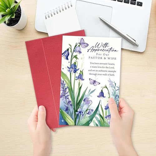 Pastor and Wife Appreciation Card - Christian Thank You Card