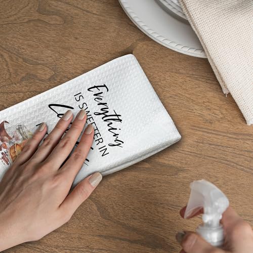 Grandma Lolly Kitchen Towel 16x24 Rustic Decorative Dishcloth
