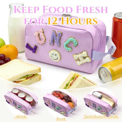 Amaiir Insulated Small Lunch Bag for Girls with 2 Gel Ice Packs