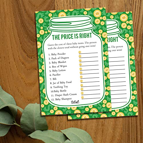 50 Price is Right Baby Shower Game Cards - Fun Guessing Game