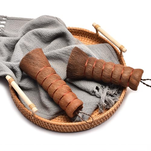 Natural Palm Fiber Dish Brush - Non-Scratch Kitchen Scrub Brush