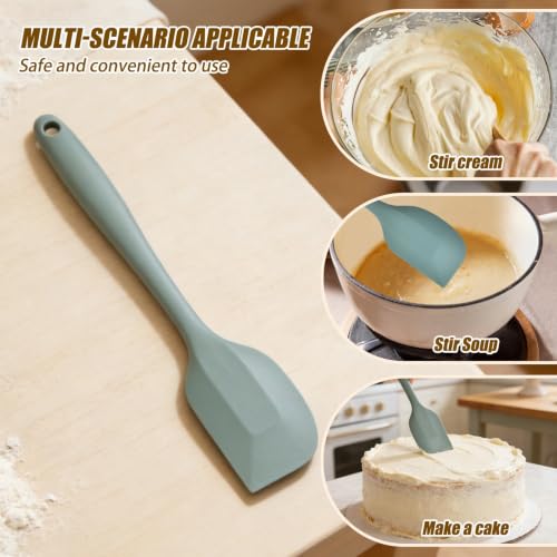 Ksheria 11" Heat-Resistant Silicone Spatula, Non-Stick Kitchen Scraper