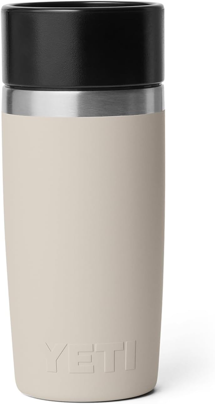 YETI Rambler 12 oz Travel Bottle - Stainless Steel, Vacuum Insulated, Leakproof Commuter Cap | Cape Taupe