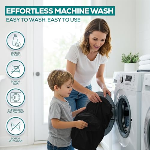 Utopia Bedding King Size Waterproof Pillow Protectors, Black - Set of 2