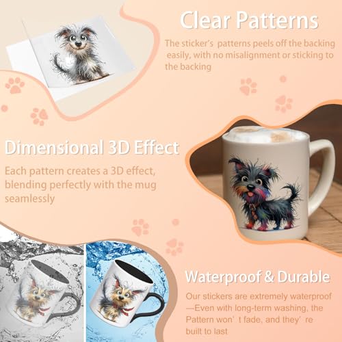 24PCS UV DTF Stickers for Mugs - Easy DIY Craft Transfers