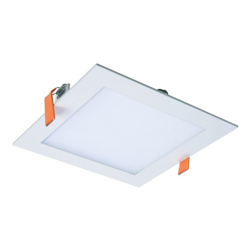 HALO HLB 6 in Square Canless Ultra-Thin LED Recessed Lighting Wafer Light, 900 Lumens, 5 Selectable Color Temperatures 2700K-5000K, Wet Rated, Energy Star Certified for Ceiling and Shower