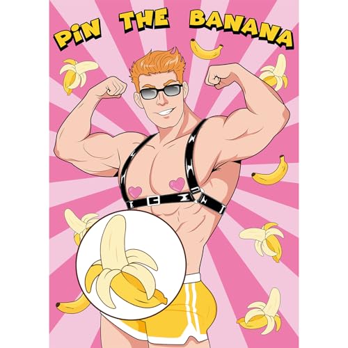 Pin The Banana on The Hunk Game - Bachelorette Party Fun