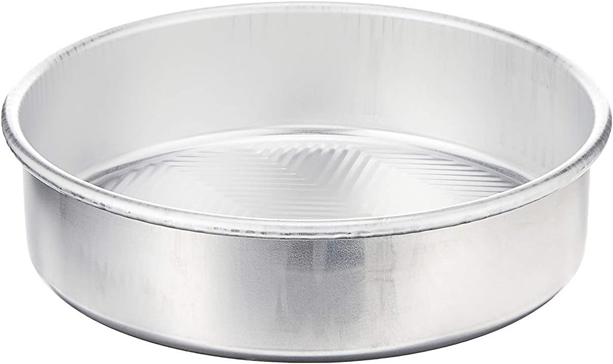 Nordic Ware 9-Inch Round Cake Pan Set - Durable Natural Finish | Perfect for Baking 2-Pack