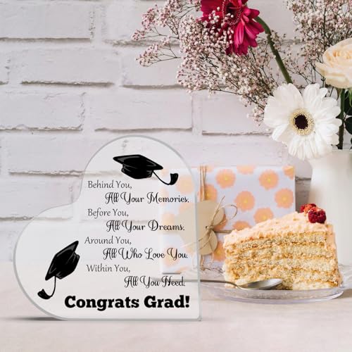 Funny Graduation Acrylic Desk Sign | Unique Grad Gift for Him & Her