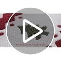 Christmas Waffle Bath Mat Rug - Non Slip Absorbent Holiday Decor, 24 x 36 - Red & White Tree