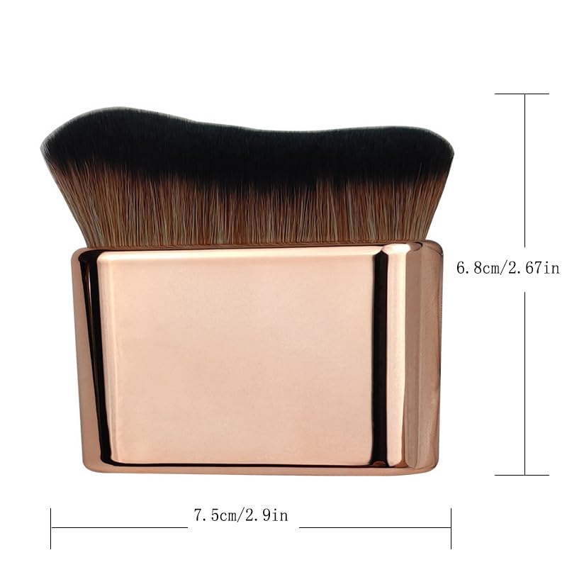 Self Tanning Brush Rose Gold Soft Bristles for Face and Body Makeup