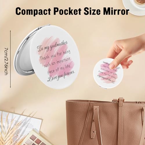 Ratifyale Godmother Compact Makeup Mirror - Unique Godmother Gift