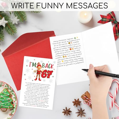 Funny Meme Christmas Card for Teens - 67 Gen Alpha Gifts