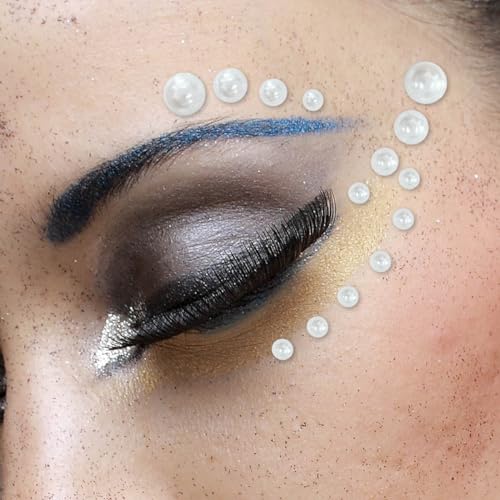 Self Adhesive Pearl Rhinestones Face Gems Stickers Makeup Crafts DIY