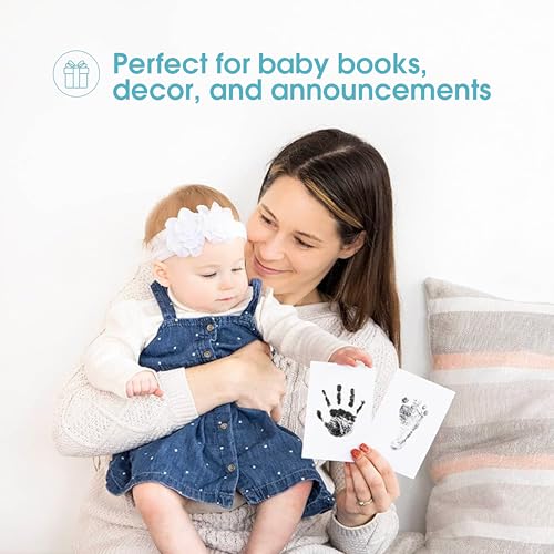 Pearhead Clean Touch Ink Pad Kit, 2-Pack - Mess-Free Baby Keepsake