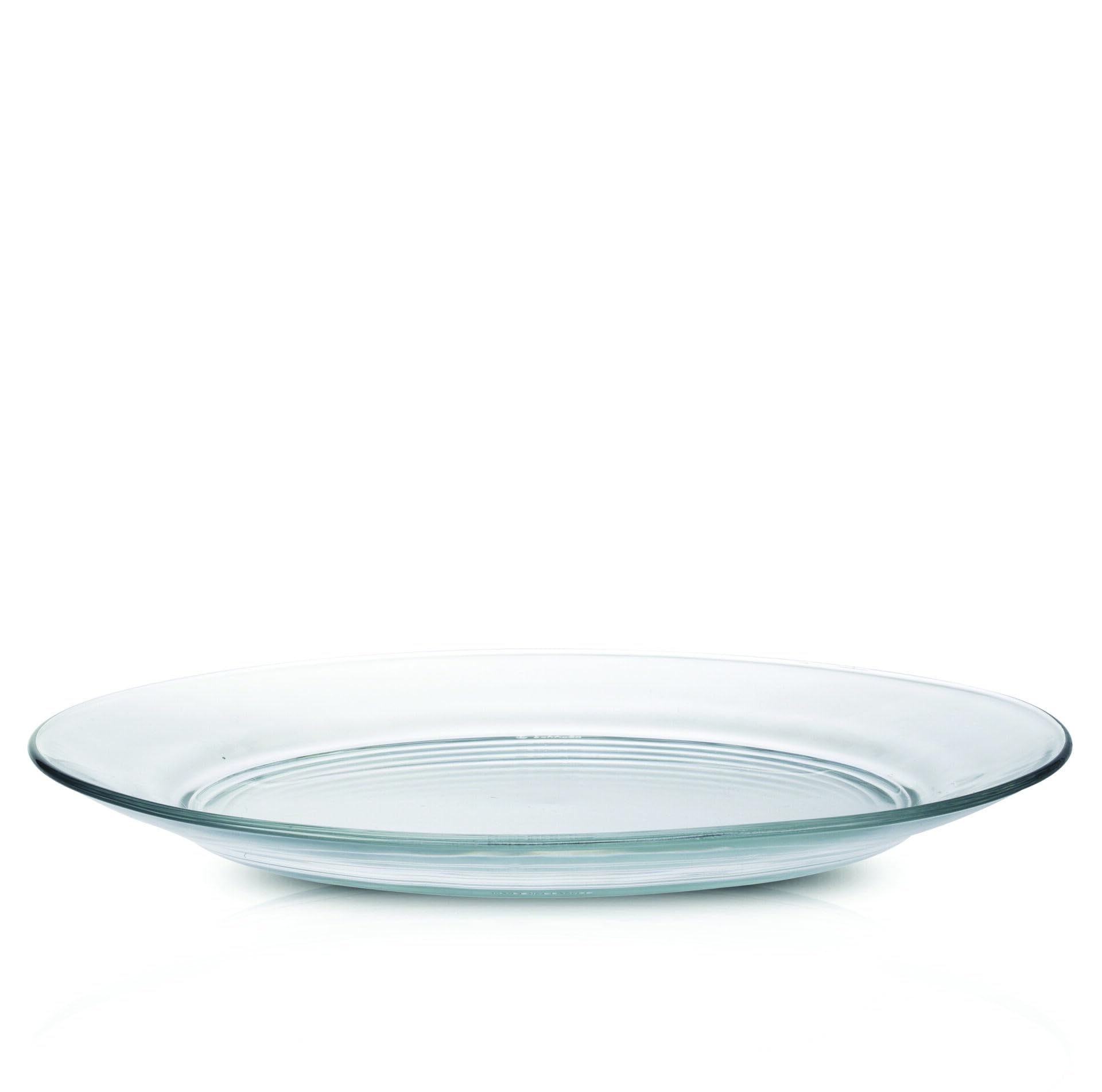 Duralex Lys Clear Glass 11 Inch Dinner Plate, Set Of 6