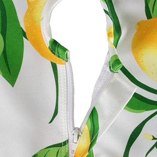 DII Lemon Bliss Outdoor Tabletop, Collection Stain Resistant & Waterproof, 60x120 w/Zipper