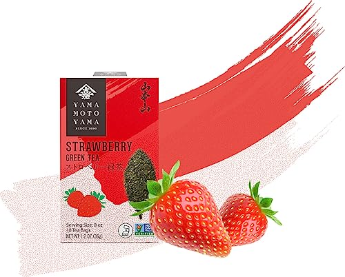 Yamamotoyama Strawberry Sencha Green Tea, 18 Tea Bags