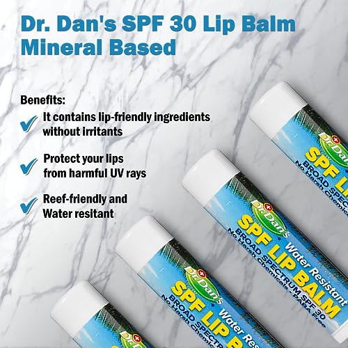 Dr. Dan's Mineral SPF 30 Lip Balm with Zinc Oxide & Vitamin E