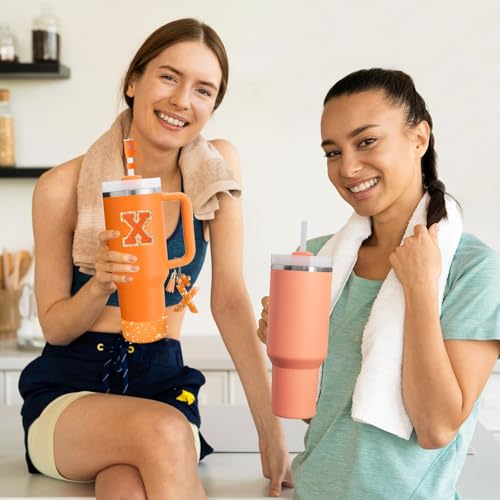 6-Piece Orange Cup Accessories Set for Stanley Tumbler 30oz/40oz