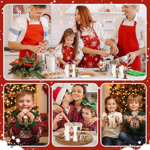 Nutcracker Ballet Cookie Cutters Set with 3D Stamper - Christmas Baking Accessories, 3.5"