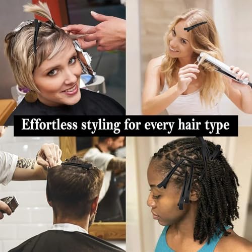 TODDER 12 Pack No Crease Hair Clips for Styling and Sectioning