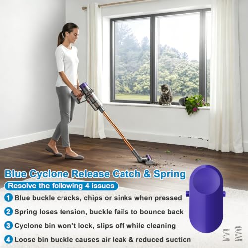 Dyson Vacuum Replacement Blue Release Catch & Spring Kit DC30-DC45