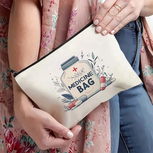 Medical Supply & Medicine Storage Pouch with Zipper