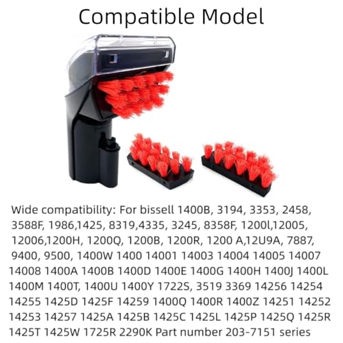 Bissell Compatible Brush Replacement Parts - 1+2 Pack for 1400B, 4075, 3353, 3194