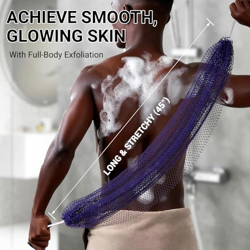 Authentic African Net Sponge Exfoliating Body Scrubber - Purple