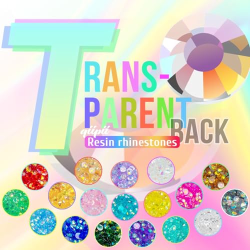 Transparent Clear AB Resin Rhinestones 3mm 4mm 5mm Flatback Jelly Gems