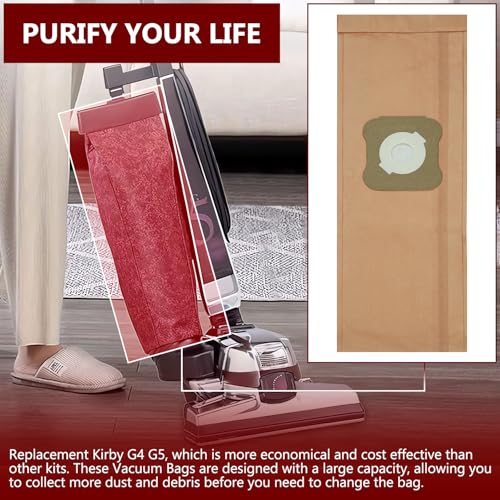 GULUANT 3-Pack Replacement Vacuum Cleaner Bags for Kirby Models