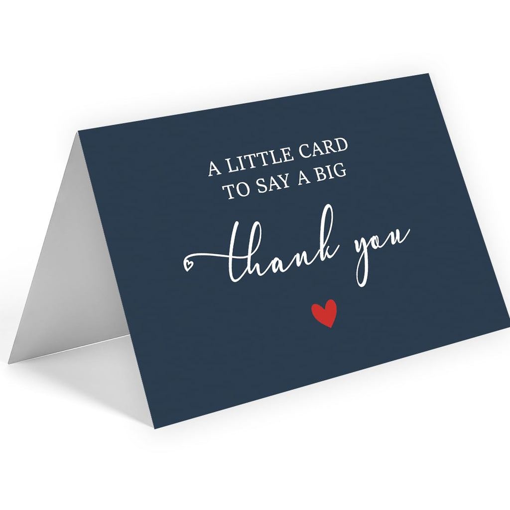 WowBefun 25 Pack 350GSM | Thank You Cards with Envelopes | Small Thank You Notes for Teacher, Graduation, Business, Holiday, and Christmas | Gifts | Teacher Appreciation Cards