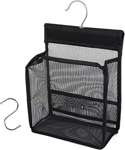 Mesh Shower Caddy with Hooks - Portable Bathroom Organizer for Dorm, Gym, Travel