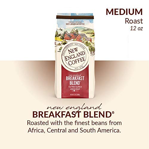 New England Coffee Breakfast Blend Ground Coffee, 12oz