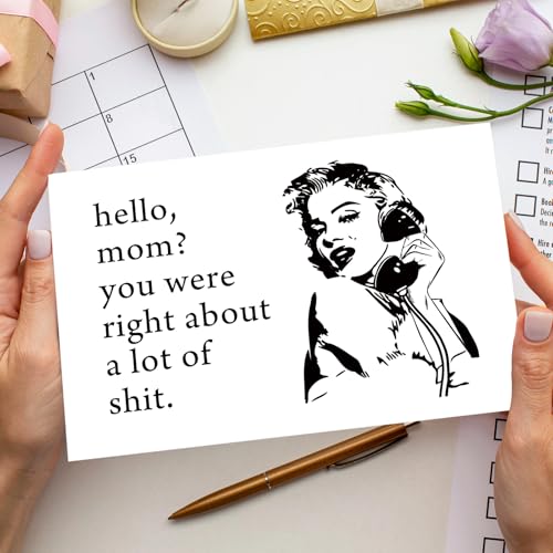 Funny Mother's Day Card for Mom - Heartfelt Gift with Retro Design