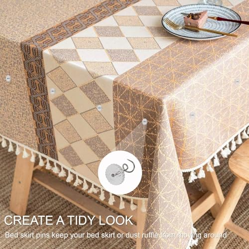 Upholstery Twist Pins - No-Slip Fabric Holders for Sofa Covers & Bed Skirts