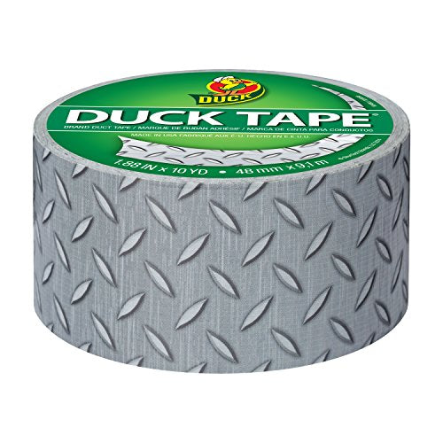 Duck Printed Duct Tape 1.88" x 10 Yards - Diamond Plate Design