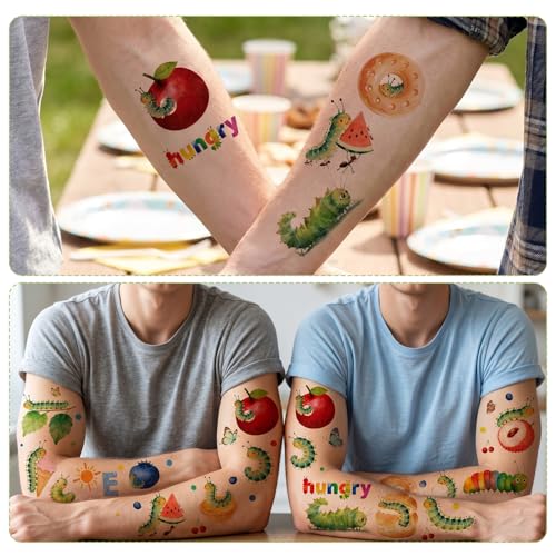 Caterpillar Temporary Tattoos - 200+ Insect Party Favors & Supplies