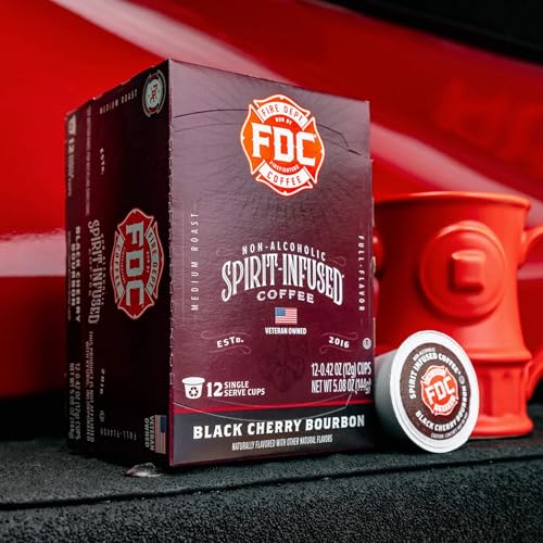 Black Cherry Bourbon Coffee K Cups - 12 Count Pack - Veteran Owned