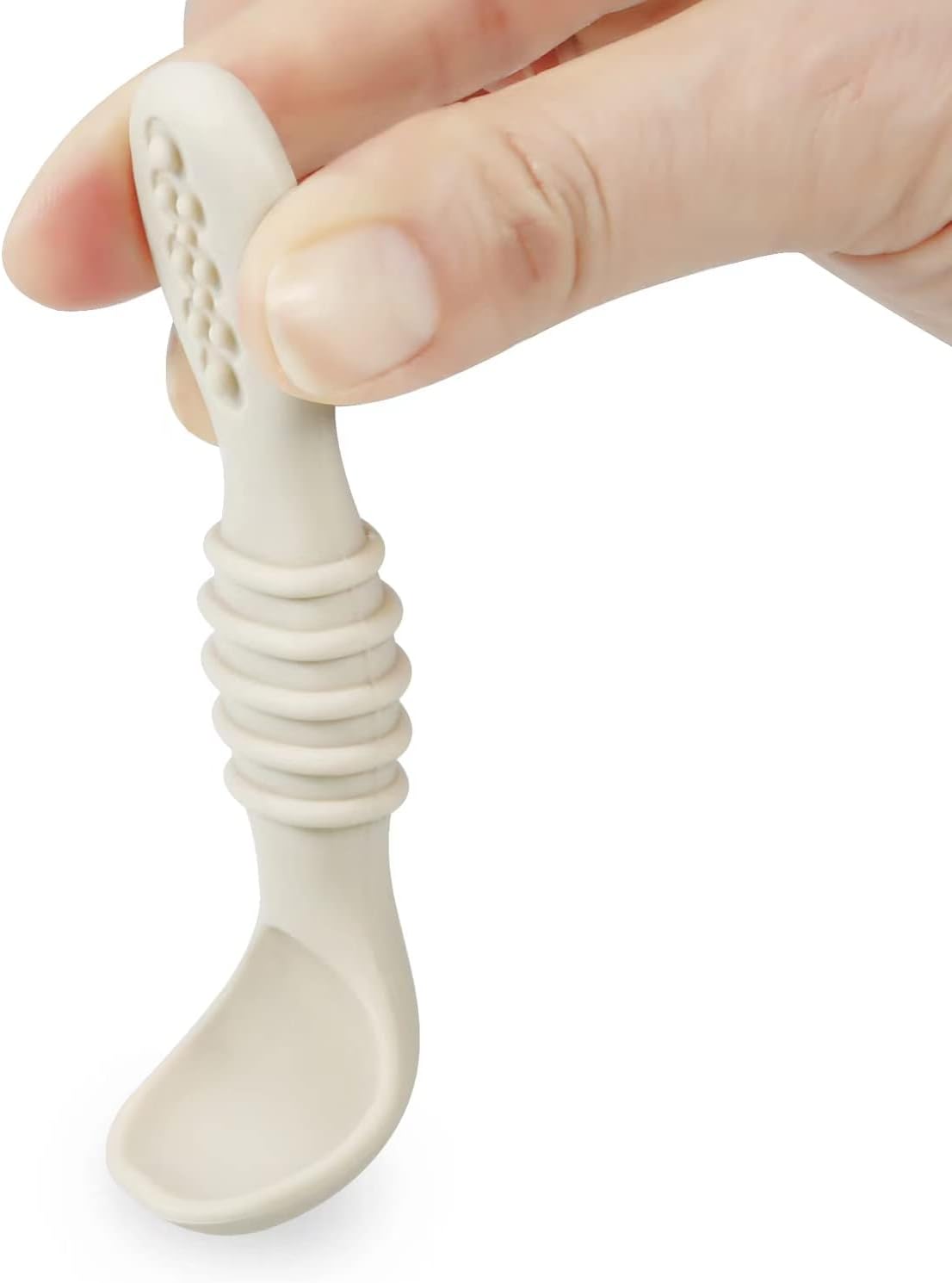 PandaEar Baby Led Weaning Spoons - 7 Pack Silicone Self-Feeding Utensils for Infants & Toddlers