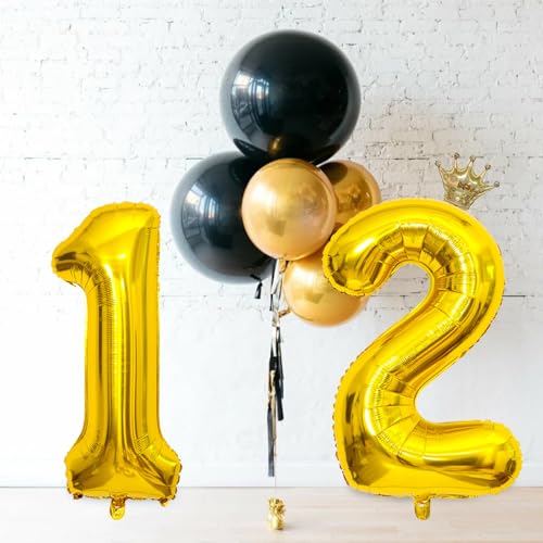 Gold Number 21 Balloon Set for 21st Birthday & Celebrations