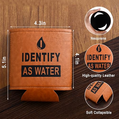 Funny Leather Can Cooler - Unique Gifts for Dad, Grandpa & Husband