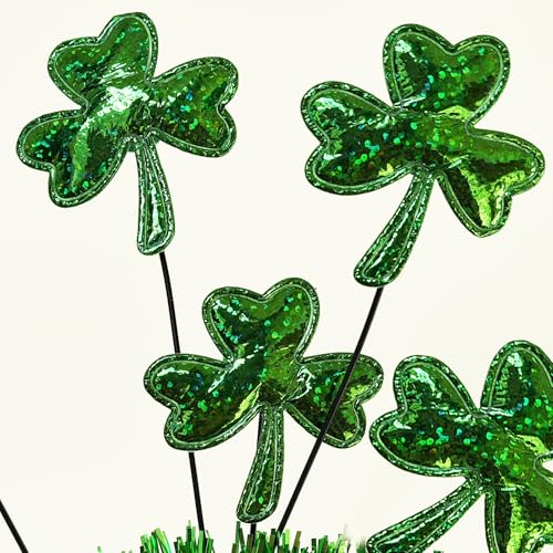 St. Patrick's Day Shamrock Headband 2-Pack Green Clover Hair Hoops