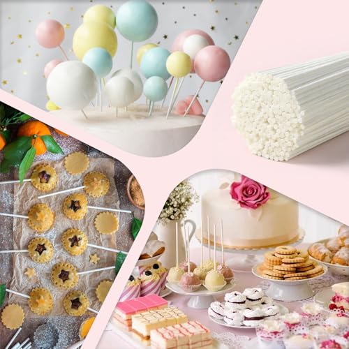 100 Food-Grade Cake Pop Sticks - Eco-Friendly Lollipop Sticks