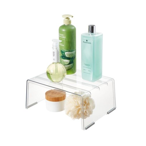 iDesign Recycled Plastic Deep Laundry Room Organization Detergent Riser – 5.6” x 4.3” x 2.3”, Clear Bin