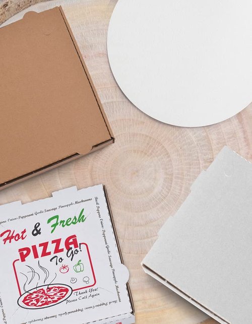 DHG PROFESSIONAL 50 Pack Corrugated Pizza Box - Kraft Cardboard (14" x 14")
