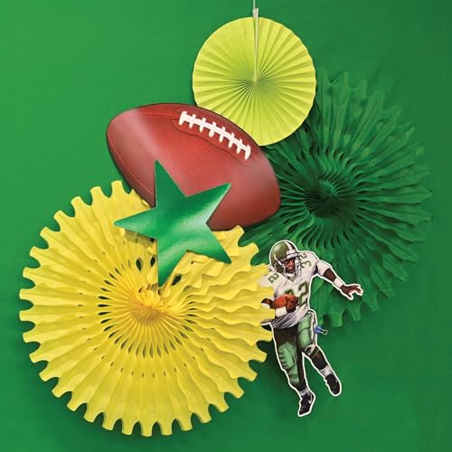 Beistle 24 Football Cutouts for Game Day Party Decorations - 11" x 18"
