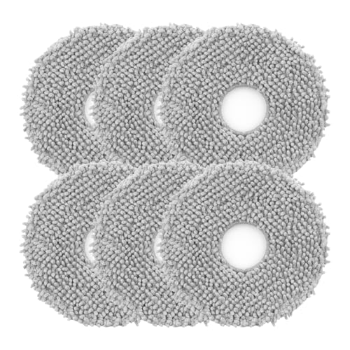 Qrevo Mop6 - 6Pcs Microfiber Mop Cloth Pads for Roborock Vacuum