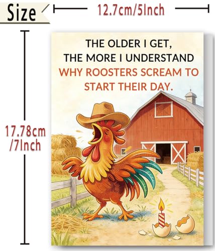 Funny Birthday Card for Men & Women - Humorous Age Milestone Gift